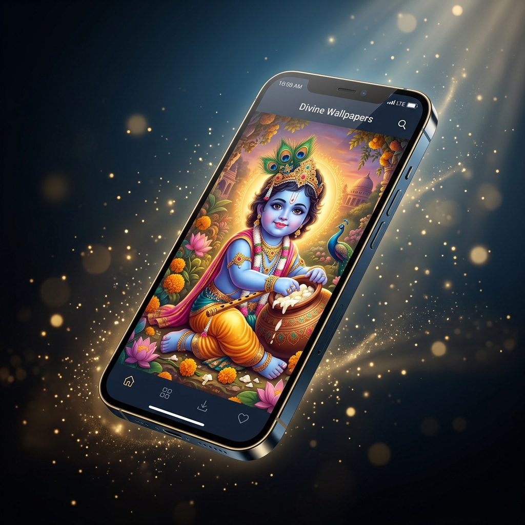 Baby Krishna Wallpapers 4K App Preview