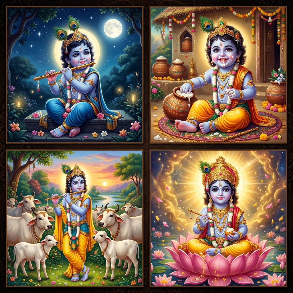Baby Krishna Wallpaper Previews